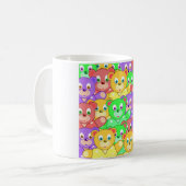 テディカラフルベア コーヒーマグカップ (正面左)