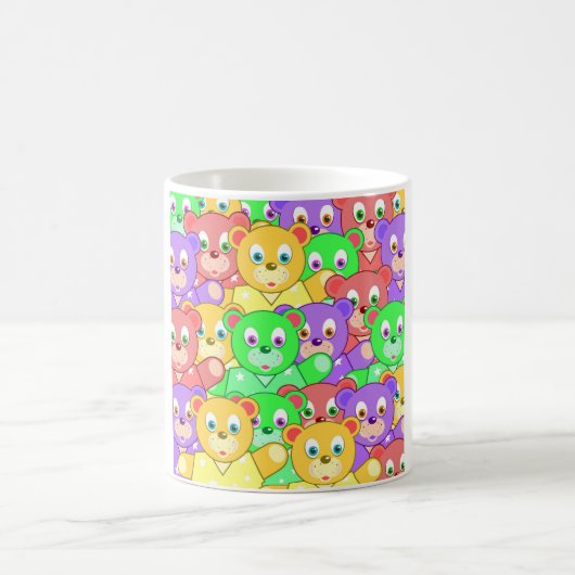 テディカラフルベア コーヒーマグカップ (中央)