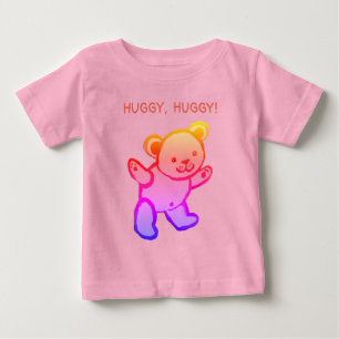 テディカラフルベア、ハギー、ハギー、Tシャツ ベビーTシャツ
