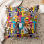 テディカラフルーは多くの職業を持つ クッション (ブランケット)