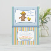 テディガイ赤ちゃんシャワー招待状 招待状 (スタンド正面)