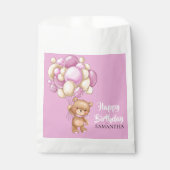テディガールピンク誕生日 フェイバーバッグ (正面)
