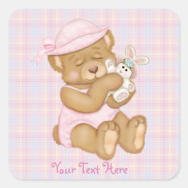 テディガール復活祭 スクエアシール