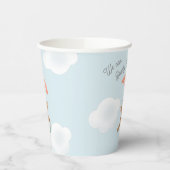 テディクラシックベアーパステルバーリーウェイベビーシャワー 紙コップ (左)