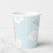 テディクラシックベアーパステルバーリーウェイベビーシャワー 紙コップ (右)