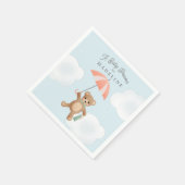 テディクラシックベアーパステルベビーシャワー スタンダードカクテルナプキン (角)