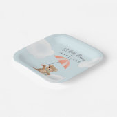 テディクラシックベアーパステルベビーシャワー ペーパープレート (傾斜あり)