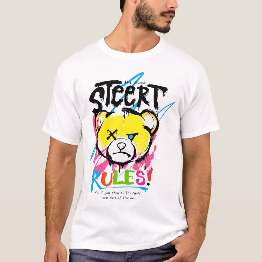 テディクール通り規則 Tシャツ (正面)
