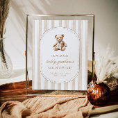 テディグラハム赤ちゃんシャワーゲームのサインの数を推測 ポスター