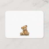 テディシンプルベアおむつラッフルエンクロージャカード エンクロージャーカード (裏面)