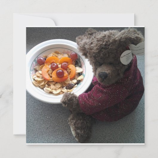 テディズポートレート招待状 招待状 (正面)