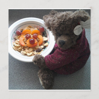 テディズポートレート招待状 招待状