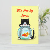 テディドキャットと魚の招待状 招待状 (スタンド正面)