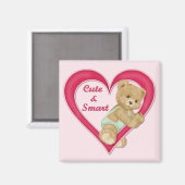 テディハート マグネット (正面/裏面)