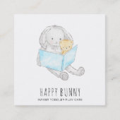 *~*テディバニーラビットデイケア先生ナニーテュター スクエア名刺 (正面)