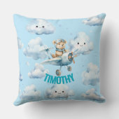 テディパイロット枕と一緒に空高く飛ぼう クッション (裏面)