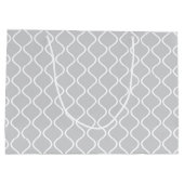 テディパーソナライズされたベア赤ちゃんシャワー ラージペーパーバッグ (裏面)