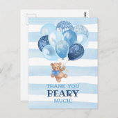 テディベアありがとうございました ポストカード (正面/裏面)