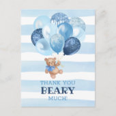 テディベアありがとうございました ポストカード (正面)