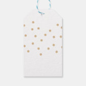 テディベアありがとう赤ちゃんシャワー好意ギフトラベル ギフトタグ (裏面)