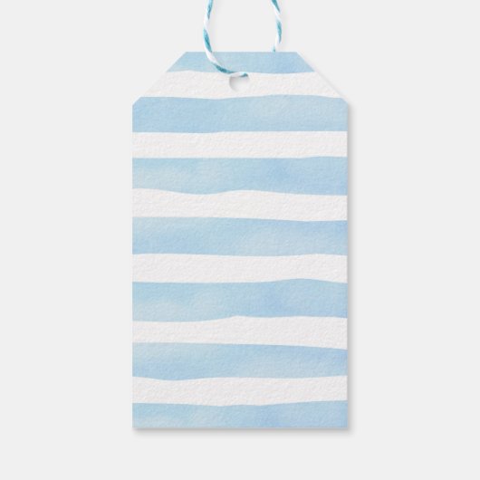 テディベアありがとう赤ちゃんシャワー好意ギフトラベル ギフトタグ (裏面)