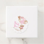 テディベアありがとう赤ちゃんシャワー好意ギフトラベル フェイバータグ (インサイチュ)