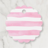 テディベアありがとう赤ちゃんシャワー好意ギフトラベル フェイバータグ (裏面)