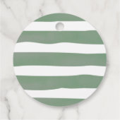 テディベアありがとう赤ちゃんシャワー好意ギフトラベル フェイバータグ (裏面)