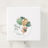 テディベアありがとう赤ちゃんシャワー好意ギフトラベル フェイバータグ (インサイチュ)