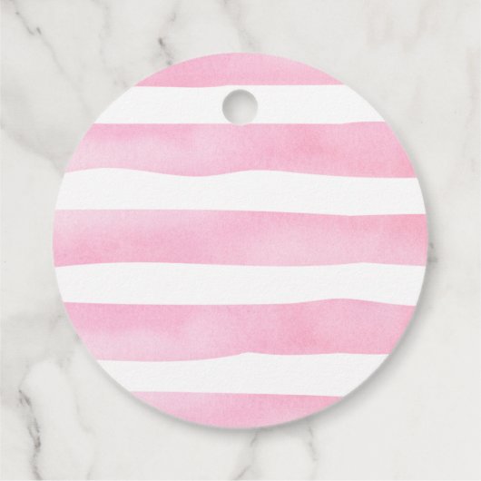 テディベアありがとう赤ちゃんシャワー好意ギフトラベル フェイバータグ (裏面)