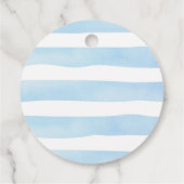 テディベアありがとう赤ちゃんシャワー好意ギフトラベル フェイバータグ (裏面)