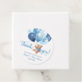 テディベアありがとう赤ちゃんシャワー好意ギフトラベル フェイバータグ (インサイチュ)