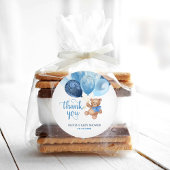 テディベアありがとう赤ちゃんシャワー好意ギフト ラウンドシール