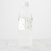 テディベアありがとう赤ちゃんシャワー水ボトルラベ ペットボトルラベル (裏面)