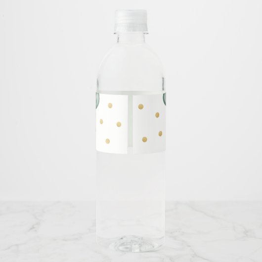 テディベアありがとう赤ちゃんシャワー水ボトルラベ ペットボトルラベル (裏面)