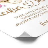 テディベアおしゃぶり狩りベビーシャワーゲームポスター ポスター (角)