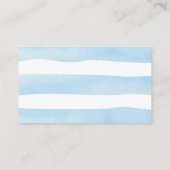 テディベアおむつラッフルベビーシャワー エンクロージャーカード (裏面)