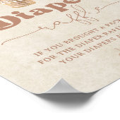 テディベアおむつラッフルポスター ポスター (角)