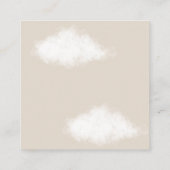 テディベアおむつラッフル男の赤ちゃん エンクロージャーカード (裏面)