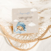 テディベアおむつラッフル男の赤ちゃん エンクロージャーカード