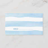 テディベアおむつラッフル赤ちゃんシャワー囲い車 エンクロージャーカード (裏面)