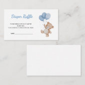 テディベアおむつラッフル エンクロージャーカード (正面/裏面)