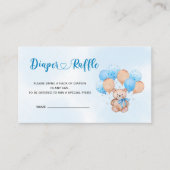 テディベアおむつラッフル エンクロージャーカード (正面)