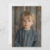 テディベアおよびバルーン子供の誕生日パーティー 招待状 (裏面)