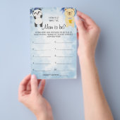 テディベアお母さんのゲームカードは何歳だったか推測 チラシ (ハンドル)