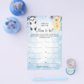 テディベアお母さんのゲームカードは何歳だったか推測 チラシ (シングル)