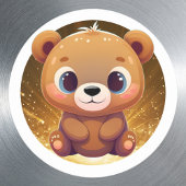 テディベアお洒落アニマル漫画グラフィック🧸 ラウンドシール