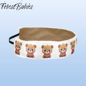 テディベアかわいいお洒落動物マンガグラフィック アスレチックヘッドバンド