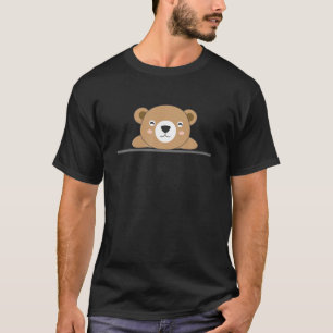 テディベアかわいいズ漫画の美的かわいい動物Lo Tシャツ
