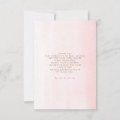 テディベアかわいい女の子ベビーシャワーありがとう サンキューカード (裏面)